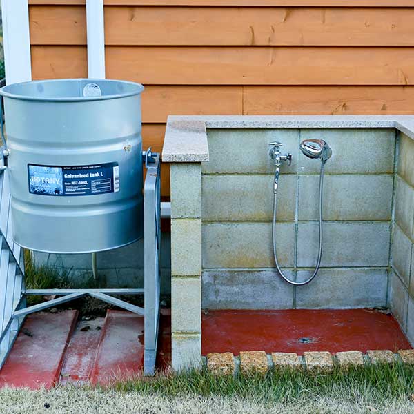 焚き火台洗い場・灰処分場